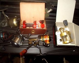 Vintage including new Ambassadeur reel and new Pinnacle vision limited VST10 reel and several others. Not shown , several vintage rods.