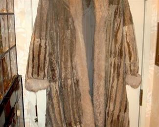 fur full length coat.