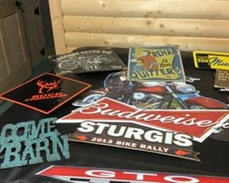 Large Collection of Metal Signs