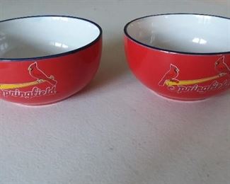 Hiland Dairy Springfield Cardinals 
Cereal bowls