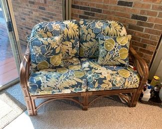 #3	Rattan Chair w/ottoman - Benchcraft 	$125 
#4	Rattan Sofa by Benchcraft  6' Long	 $175.00 	  
#5	Rattan Loveseat by Benchcraft   53" Long	 $150.00 	  
#6	Rattan End Table w/glass top 20x23x22	 $30.00 	 call 256-603-4198 
