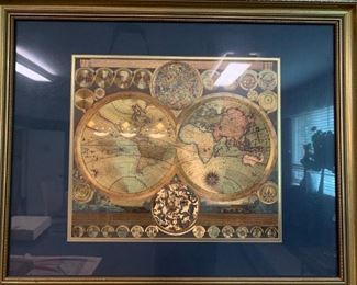 #59	Gold Map Framed Picture	 $100.00 	 call 256-603-4198 
