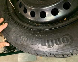 #94	Continental P205/55R16 89VMS   Set of 4  - like new w/rim	 $200.00 	 call 256-603-4198 
