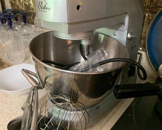 #105	Wolfgang Puck Bistro mixer with 3 accessories	 $150.00 	 call 256-603-4198 

