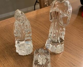 #118	waterford marquis holy family figures  mary joseph baby jesus	 $40.00 	 call 256-603-4198 
