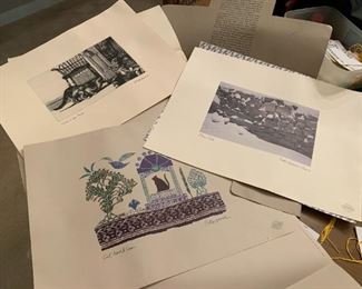 #122	3 prints Hopper Chambray prints of cats 	 $45.00 	 call 256-603-4198 
