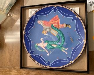 #125	Father Christmas by Erte Collector plate	 $50.00 	 call 256-603-4198 
