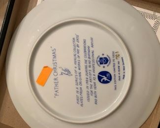 #125	Father Christmas by Erte Collector plate	 $50.00 	 call 256-603-4198 
