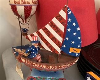 #144	KR	Jim Shore Heartwood Creek uncle sam from sea to shining sea statue 	 $30.00 	 call 256-603-4198 
