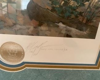 #150	KR	The Burden of Command Longstreet and Pickett at Gettysburg July 3 1863 Print 186/732 from Army War collage 92	 $75.00 	 call 256-603-4198 
