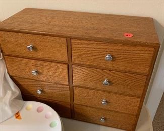 #154	8 drawer wood jewelry cabinet 	 $20.00 	 call 256-603-4198 
