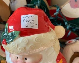 #159	Fitz and Floyd santa cookie jar 	 $20.00 	 call 256-603-4198 
