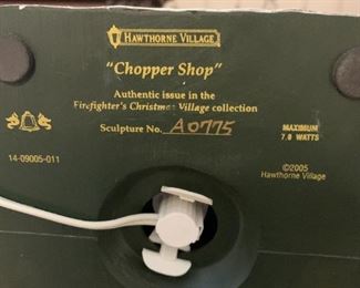 #160	Hawthorne Village Chopper Shop A0775	 $25.00 	 call 256-603-4198 
