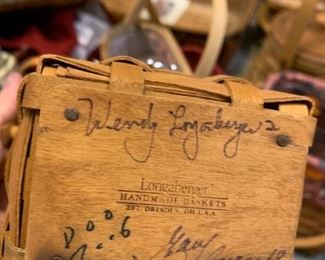 #168	Longberger double signed 2006 basket 	 $30.00 	 call 256-603-4198 
