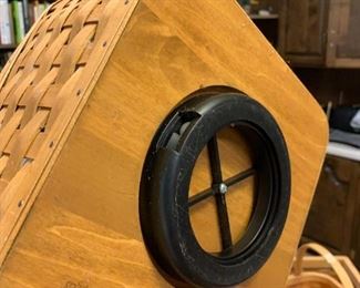 #171	Longberger flat ware basket with plastic liners and lazysusan bottom 	 $50.00 	 call 256-603-4198 
