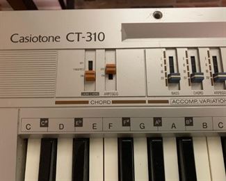 #72 misc Casiotone Keyboard small version w/stand - no cord $25.00