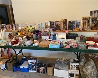 Puzzles, Pillows, small appliances plus more