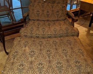 Large chair with ottoman