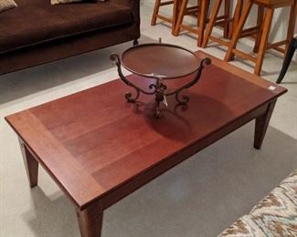 4 saddle seat stools.  Another nice coffee table I have not checked to see if its a Baker.