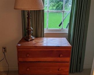 Pine or cedar chest.
