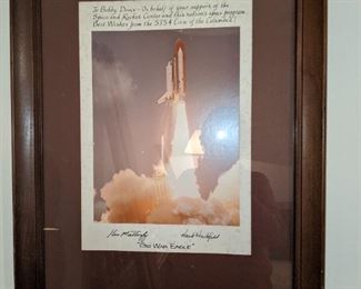 Columbia lift off I will get a closer pic to see the signatures