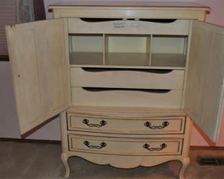 Drexel French Accent gentleman’s chest 40” x 20” and 51.5” high