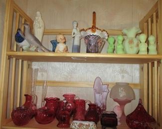 cranberry glass & Fenton