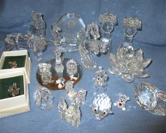 Swarovski glass animals