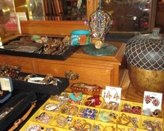 bracelets, pins & earrings