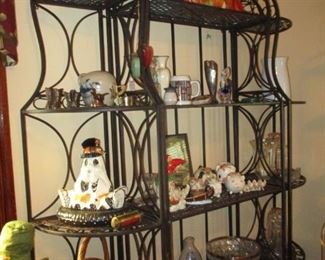 large & decorative metal display rack