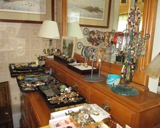 dresser, watches & costume jewelry