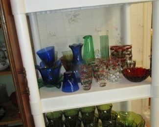 colored glassware