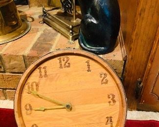 Whiskey Barrel Clock and more