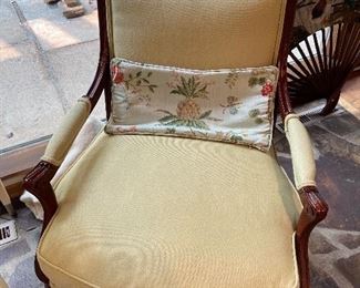Custom chair with Scalamandre fabric $480 not on site at this sale.