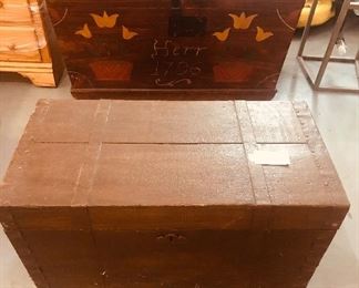 Amish rounded top trunk/ 
Scottish Tool Trunk- made in Scotland 