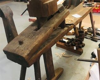 German carving bench 100yrs old
