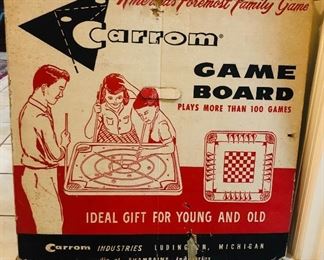 Vintage “Carrom” large board game
