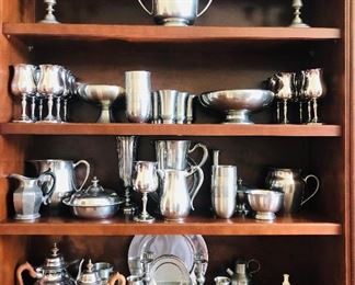 Large Assortment of pewter