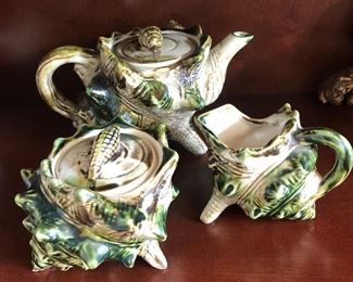 Vintage Shell Teapot set