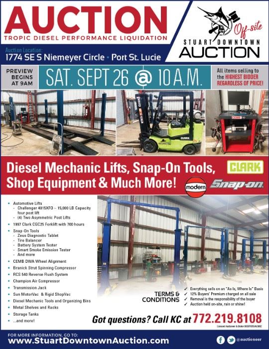 Auction Sept 26th @ 10am