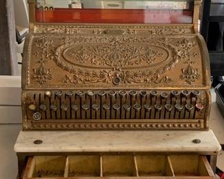 Solid Brass National Cash Register.  Model 325.  Made in approximately 1916.  Excellent Condition. $450 obo