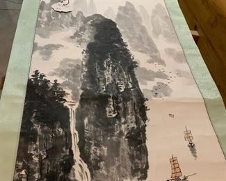 Asian Scroll.  Excellent condition $195