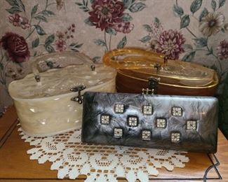 Vintage lucite purses