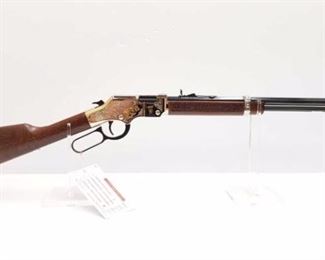 370	

Henry HOO4AR .22 S/L/Lr Lever Action Rifle
Serial Number:AR0291
Barrel Length: 20"

California Transfer Available. Ca and out of state shipping available to your local FFL. Buyer is responsible for checking local laws before bidding.