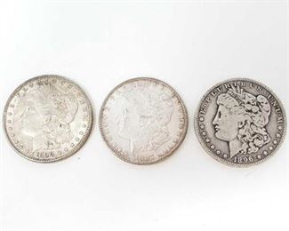 2548	

1896-O, 1897, And 1890-S Morgan Silver Dollars
Philadelphia, New Orleans, And San Francisco Min