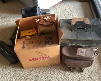Vintage cameras and equipment 