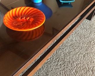 Mid-century ash trays and bowl