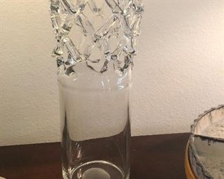 Large art glass container
