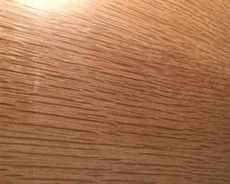 Close-up of dresser wood grain.  
“Pickled Oak”