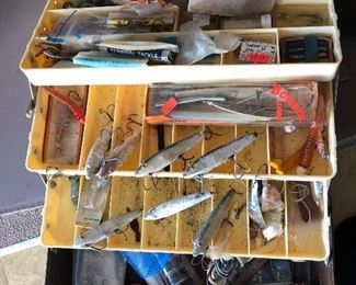 Tackle box with lures, tackle